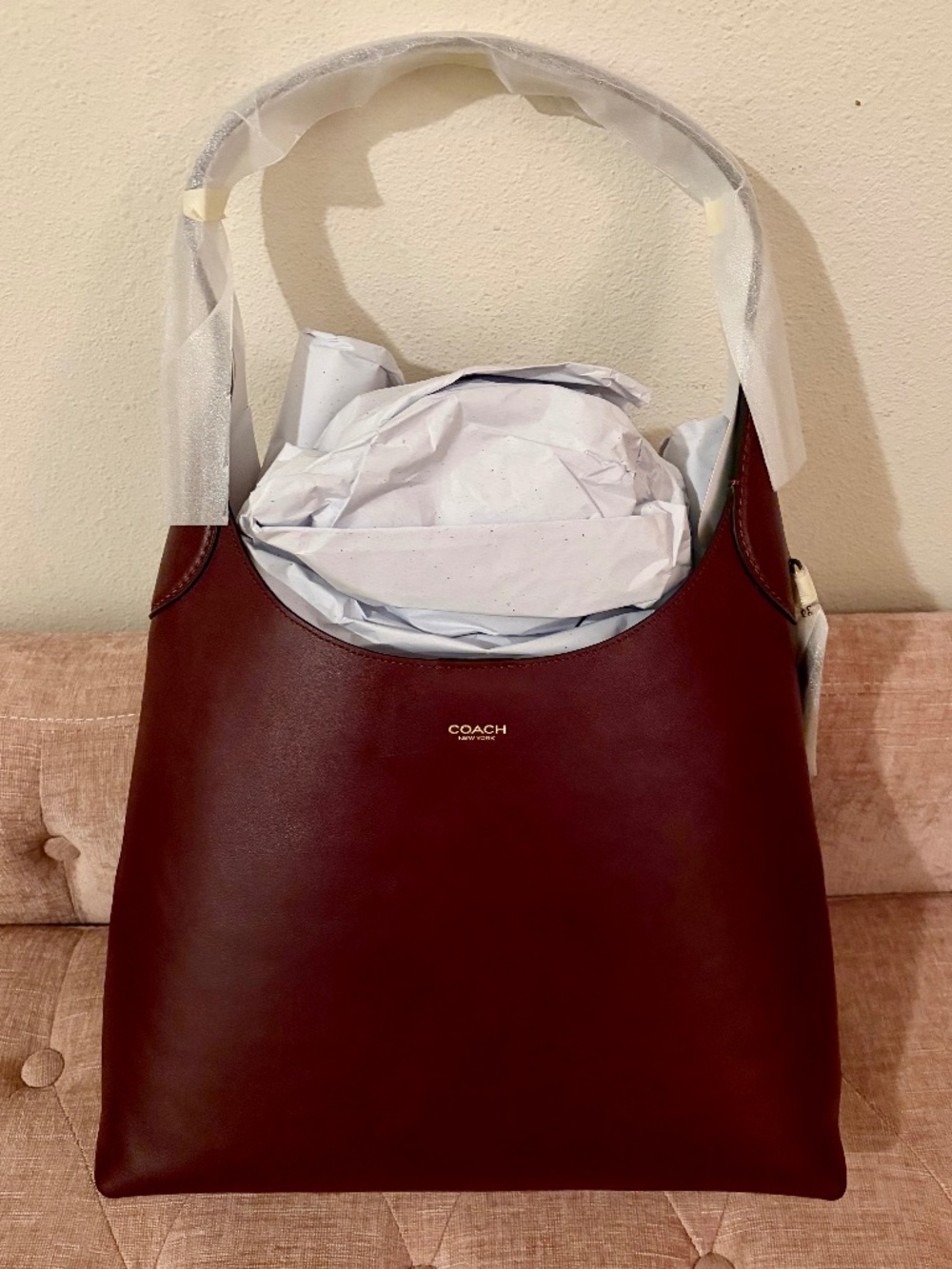 Coach Brooklyn 34 Handbag in Merlot - NWT